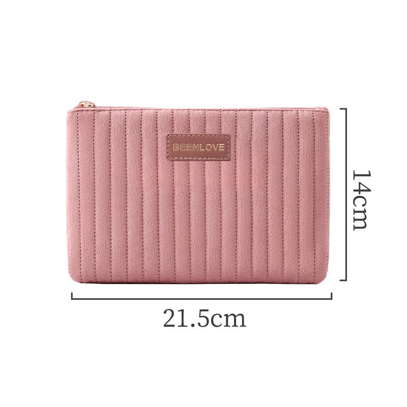 Travel Portable Zipper Canvas Cosmetic Storage Bag