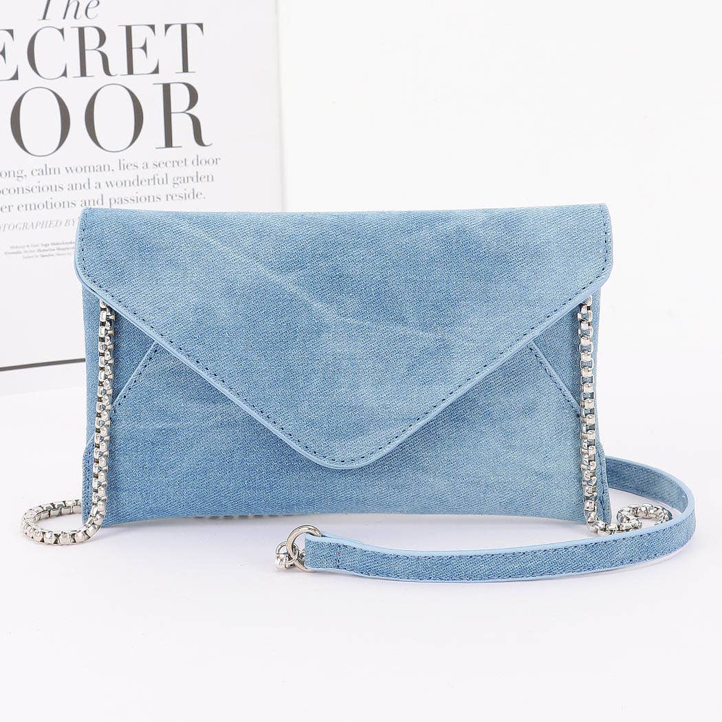 Denim Envelope Clutch: LBL