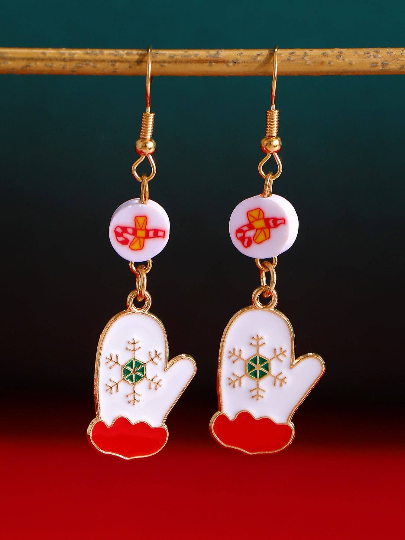 Luxury Colorful Christmas Tree Ear Studs for Women