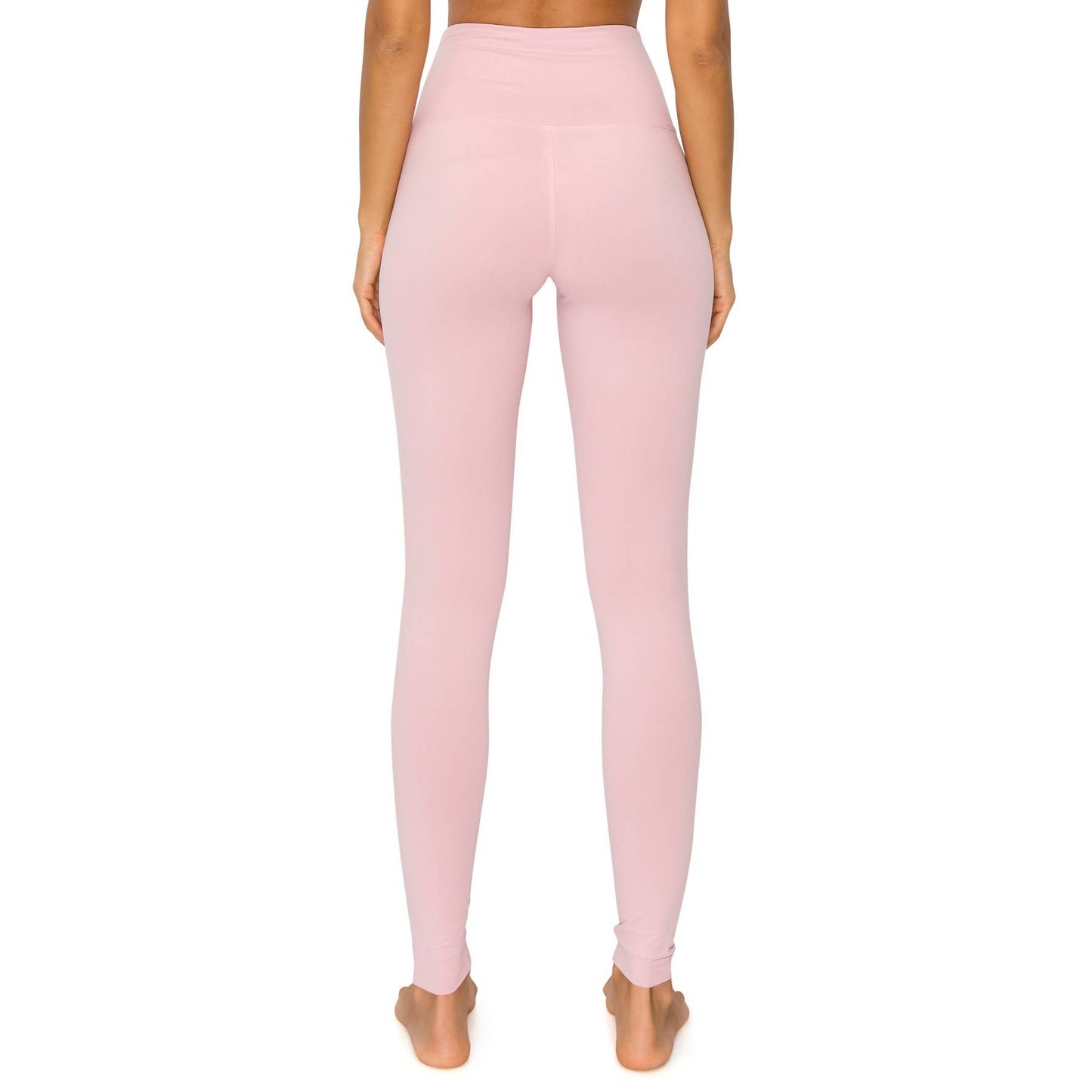 5" Yoga Band Premium Solid Activewear Leggings: Charcoal