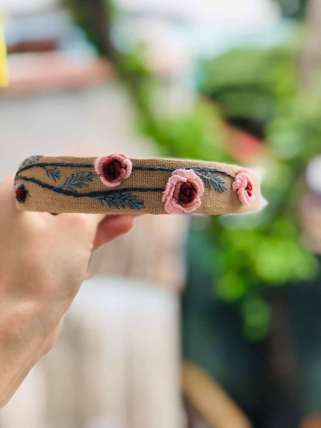 Floral Embroidered Headband, Charlotte Collection ✅