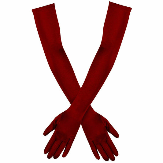 23 Inch Opera Length Satin Gloves – Gatsby Flapper 1920s Gloves