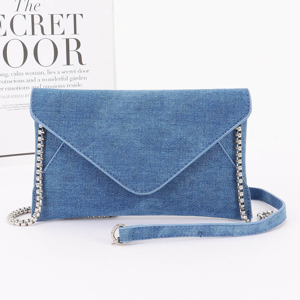 Denim Envelope Clutch: LBL