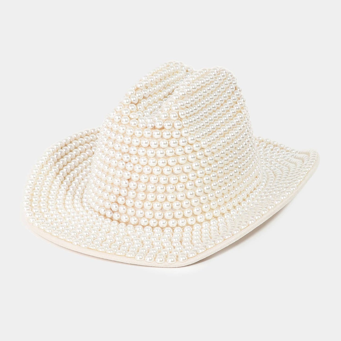 Pearl Beaded Cowboy Hat